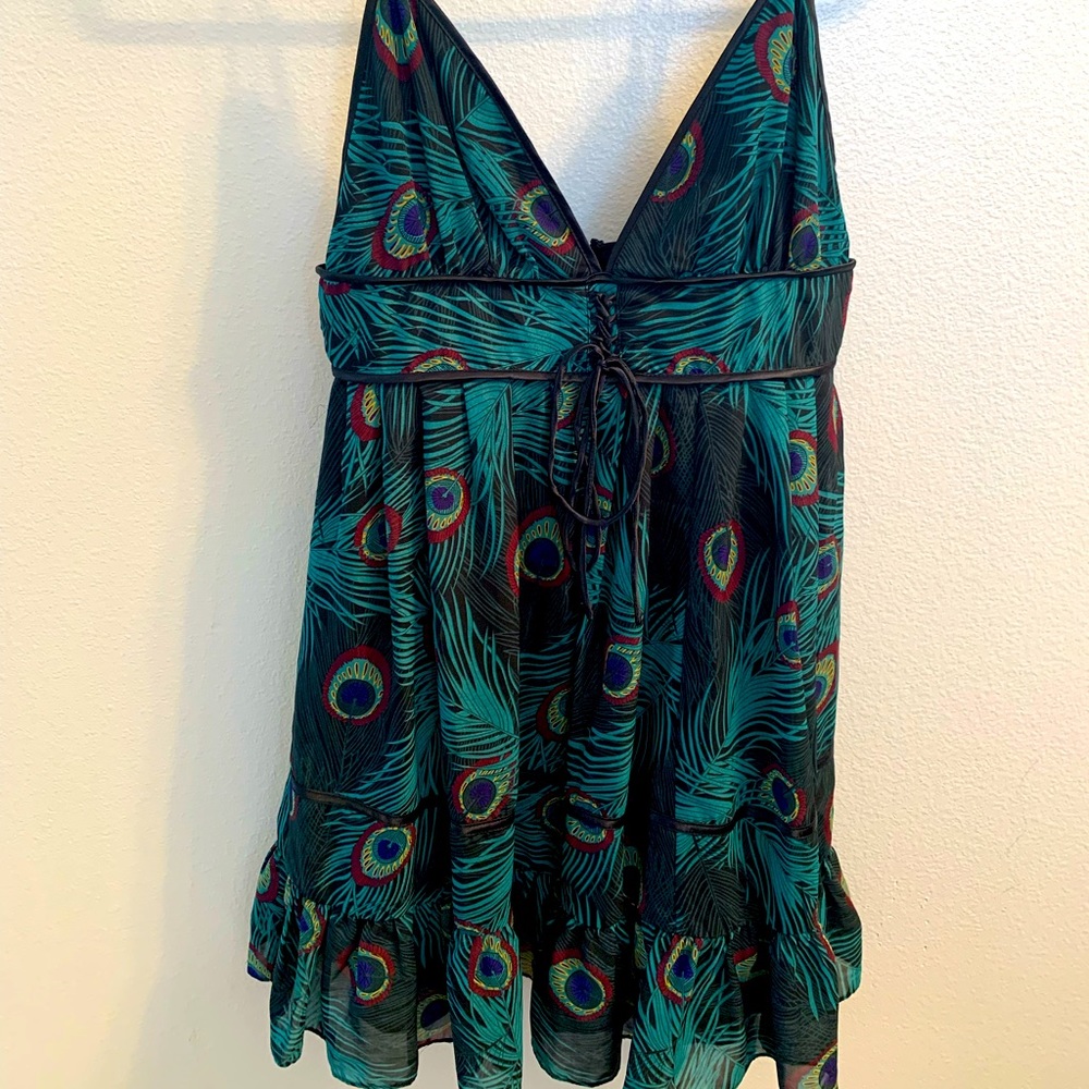 Peacock Babydoll Dress